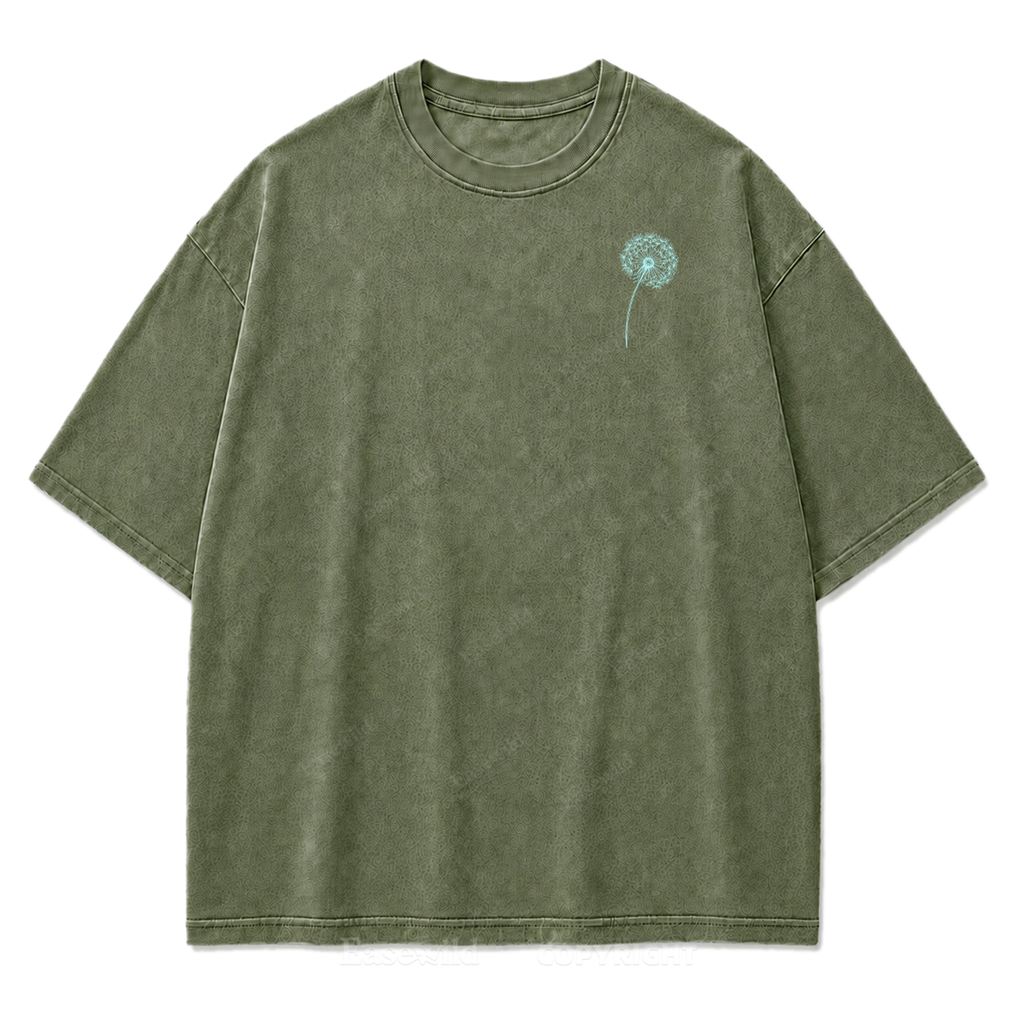 Drifting Wishes Dandelion Washed Print Tee
