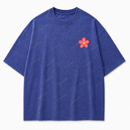 Grow Wild Wildflower Botanical Washed Graphic Tee