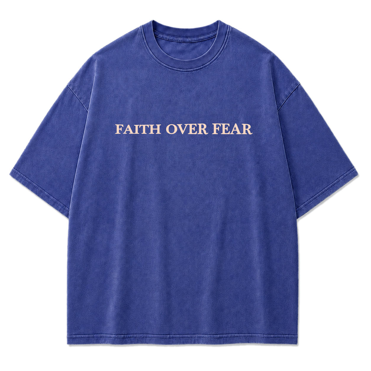 Faith Over Fear Oversized Christian Graphic Tee