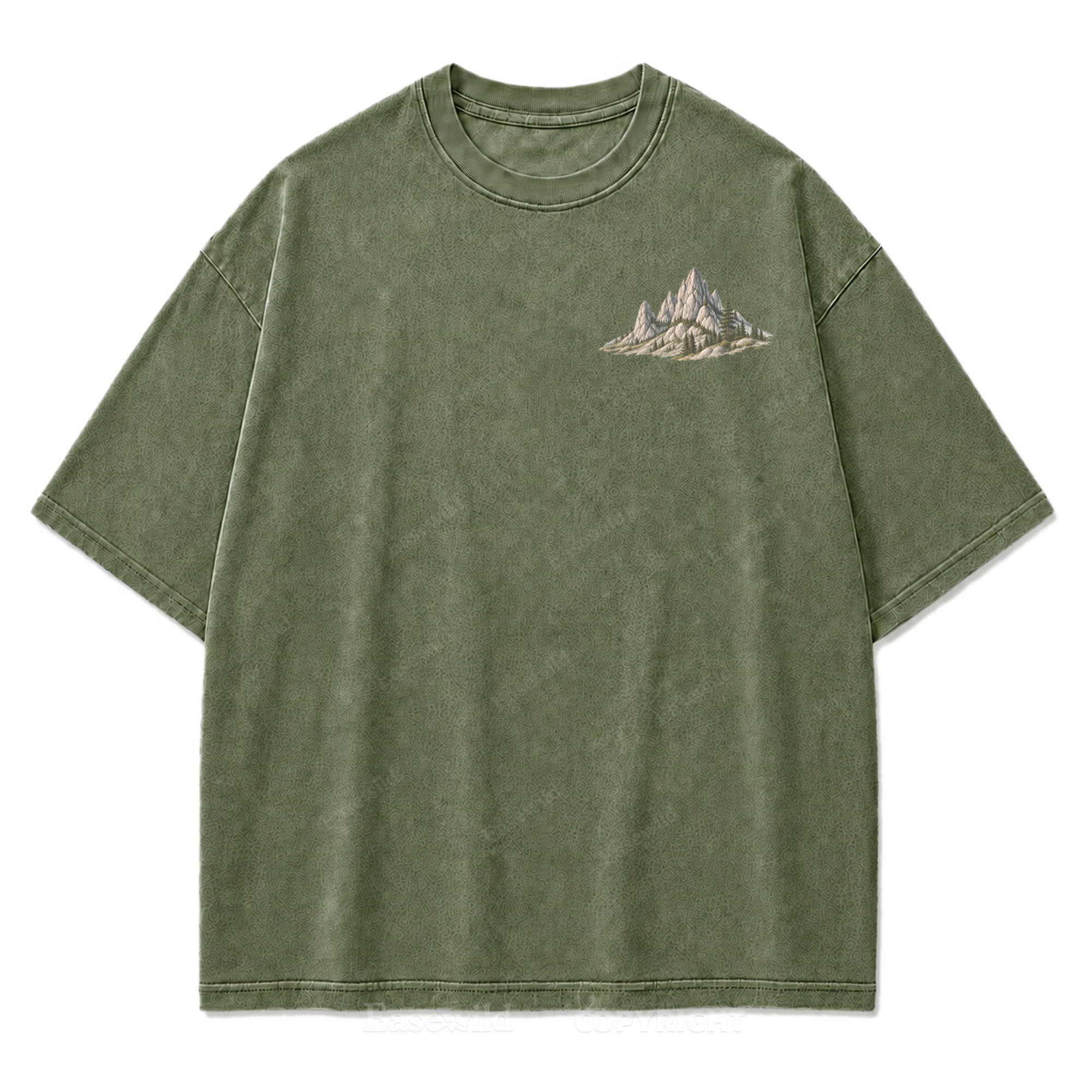 Open Roads Black Hills Washed Print Tee