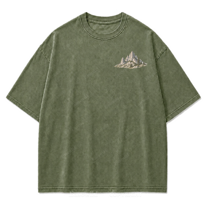 Open Roads Black Hills Washed Print Tee