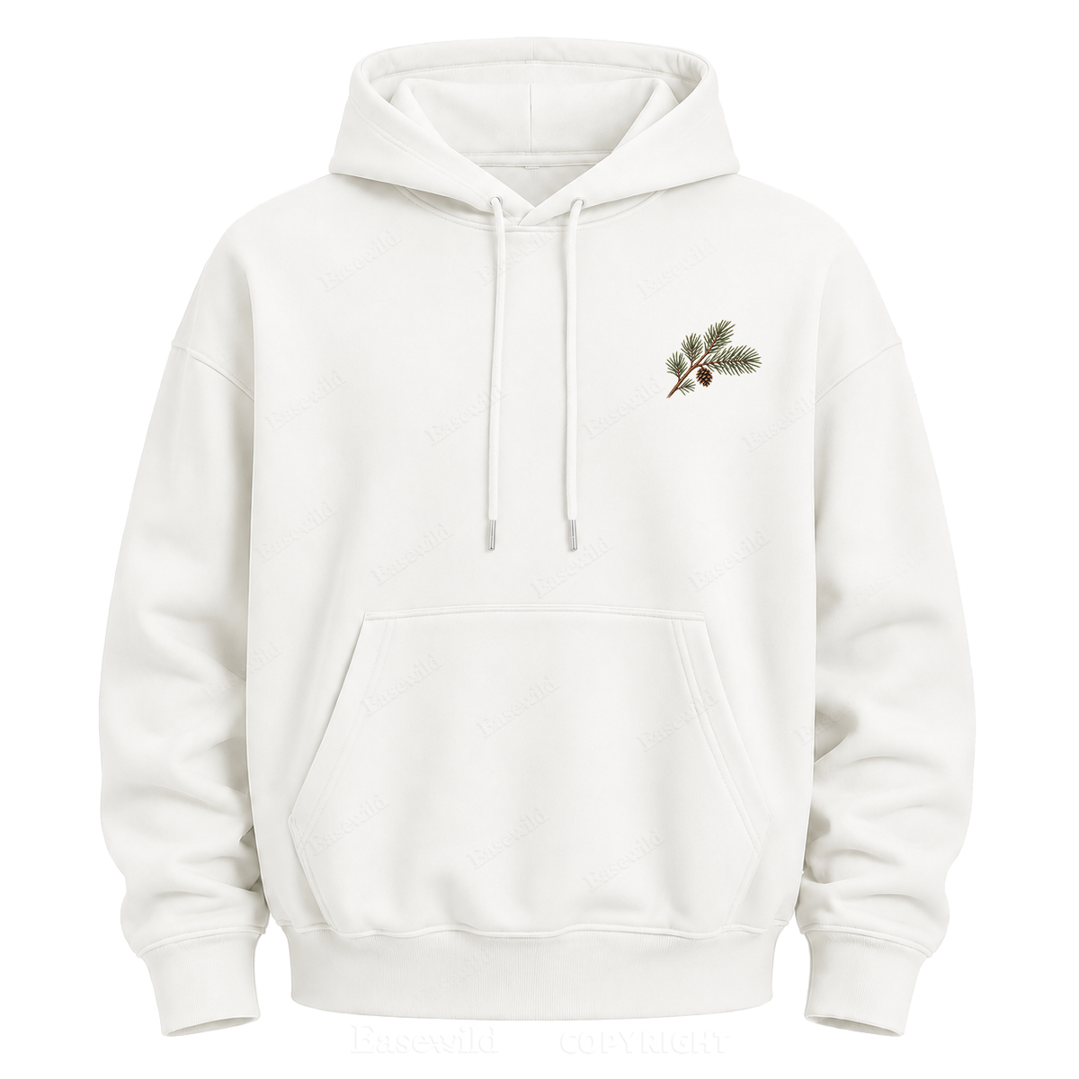 Meet Me Where the Pines Whisper Vintage Woodland Graphic Hoodie