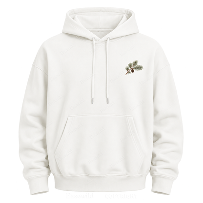 Meet Me Where the Pines Whisper Vintage Woodland Graphic Hoodie