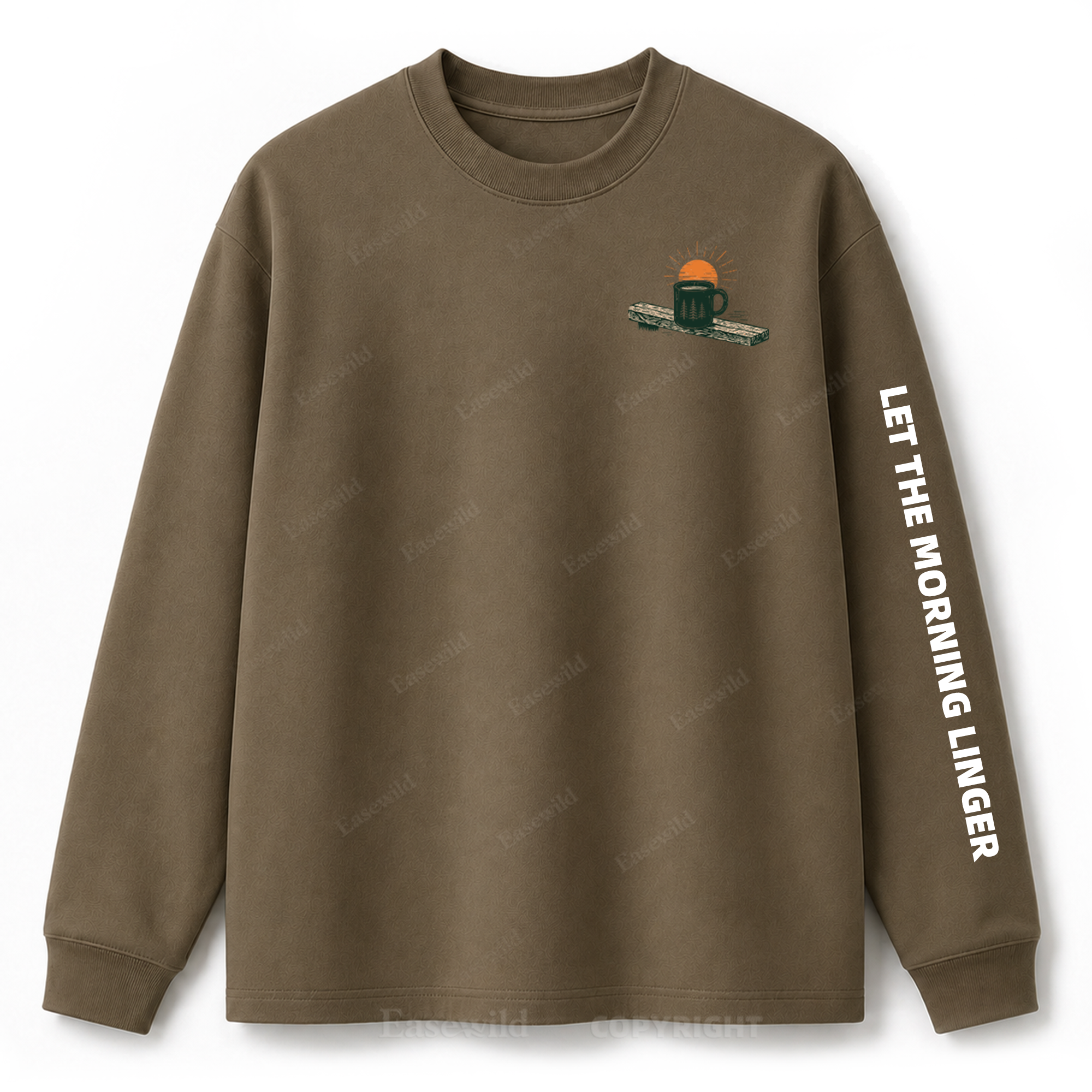 Slow Mornings Graphic Long Sleeve Tee