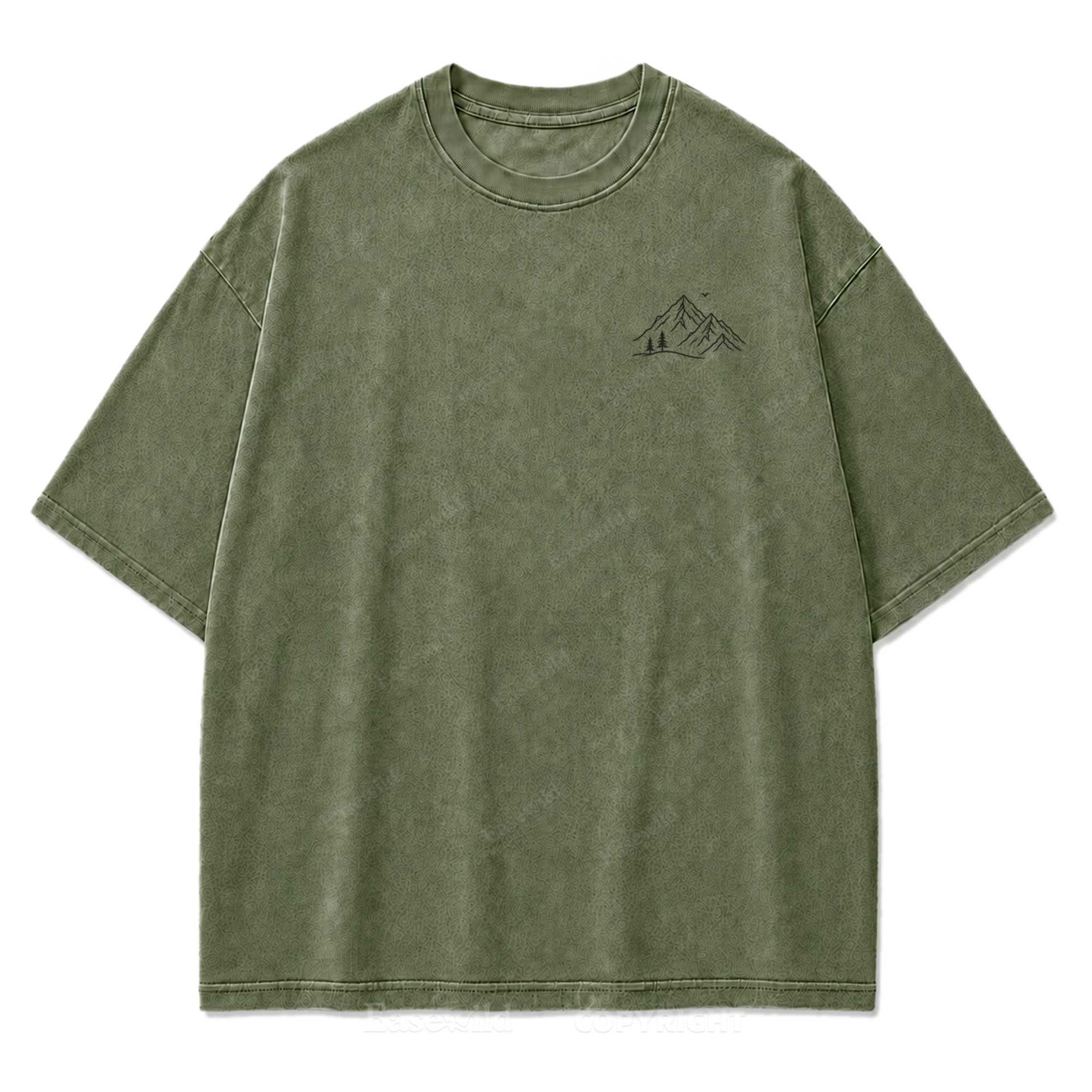 Where My Heart Feels Alive Mountain Washed Print Tee