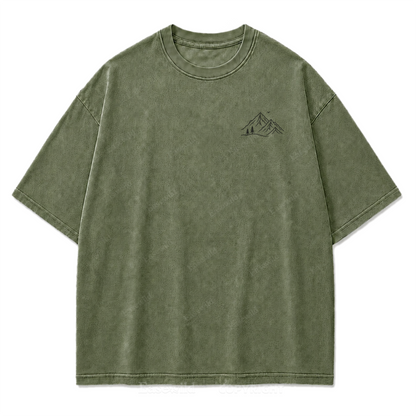 Where My Heart Feels Alive Mountain Washed Print Tee