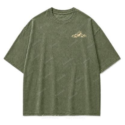 Faith Moves Mountains Washed Print Tee