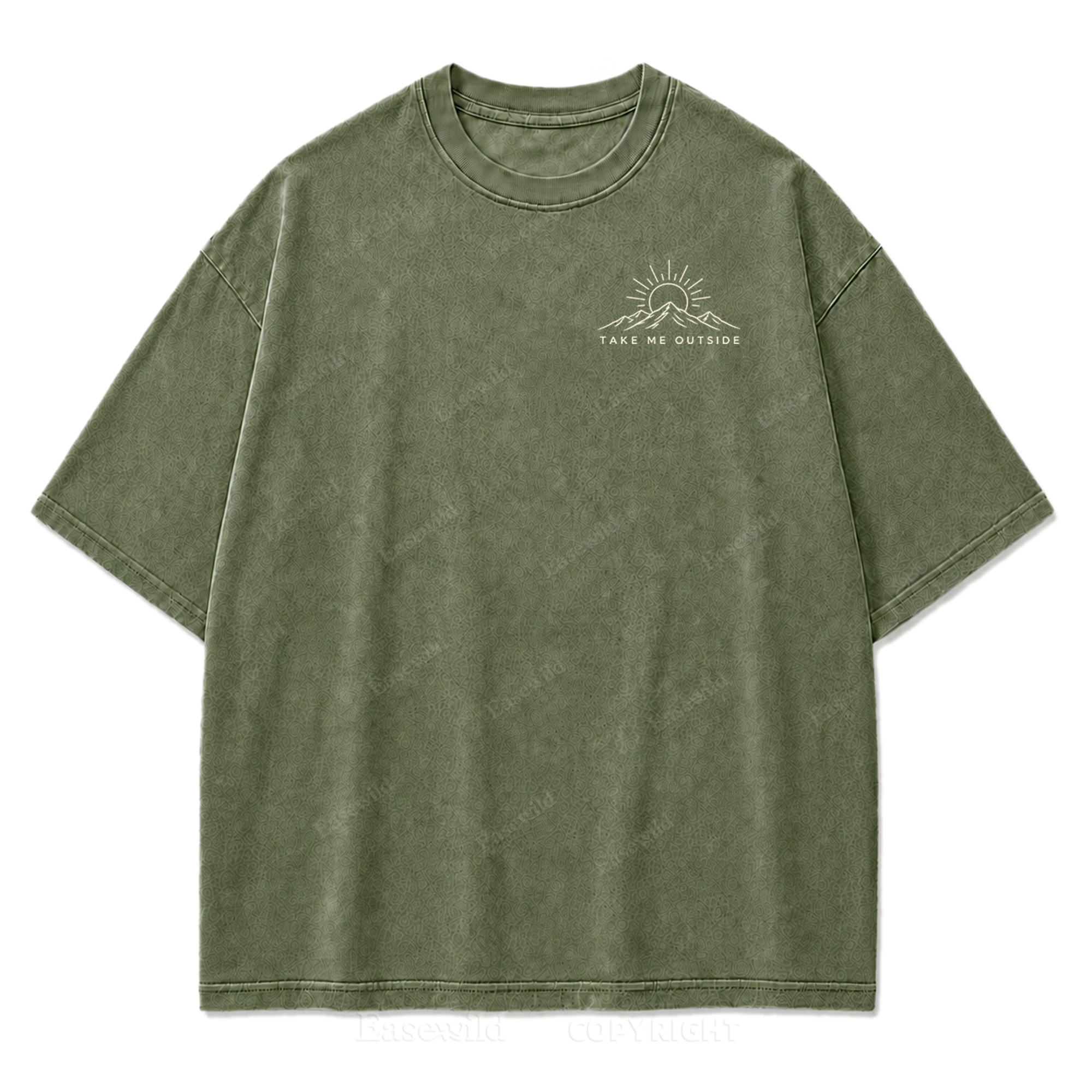Called Back to the Outside Washed Print Tee
