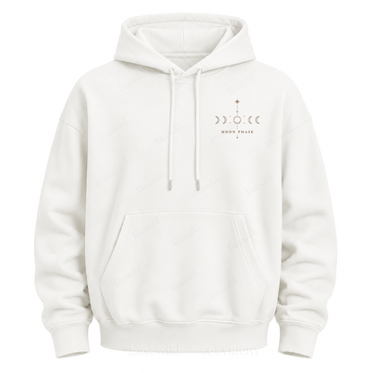 Kapuzenpullover mit Mondphasengrafik