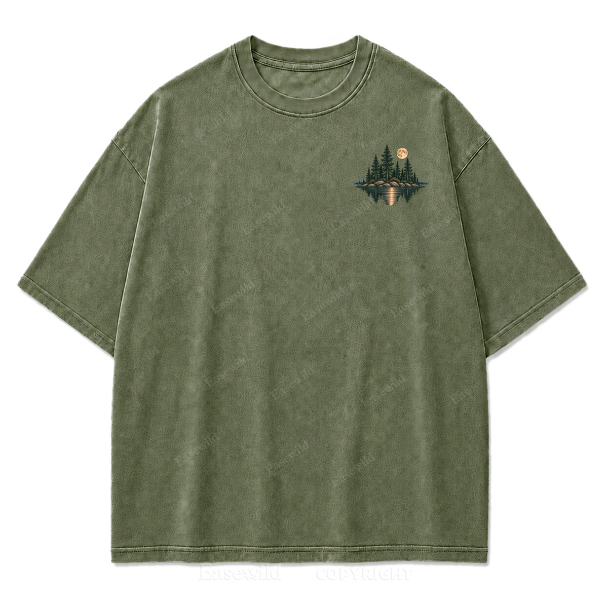 Lake Nights Washed Print Tee