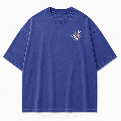 Live Wild Bloom Free Floral Art Print Tee