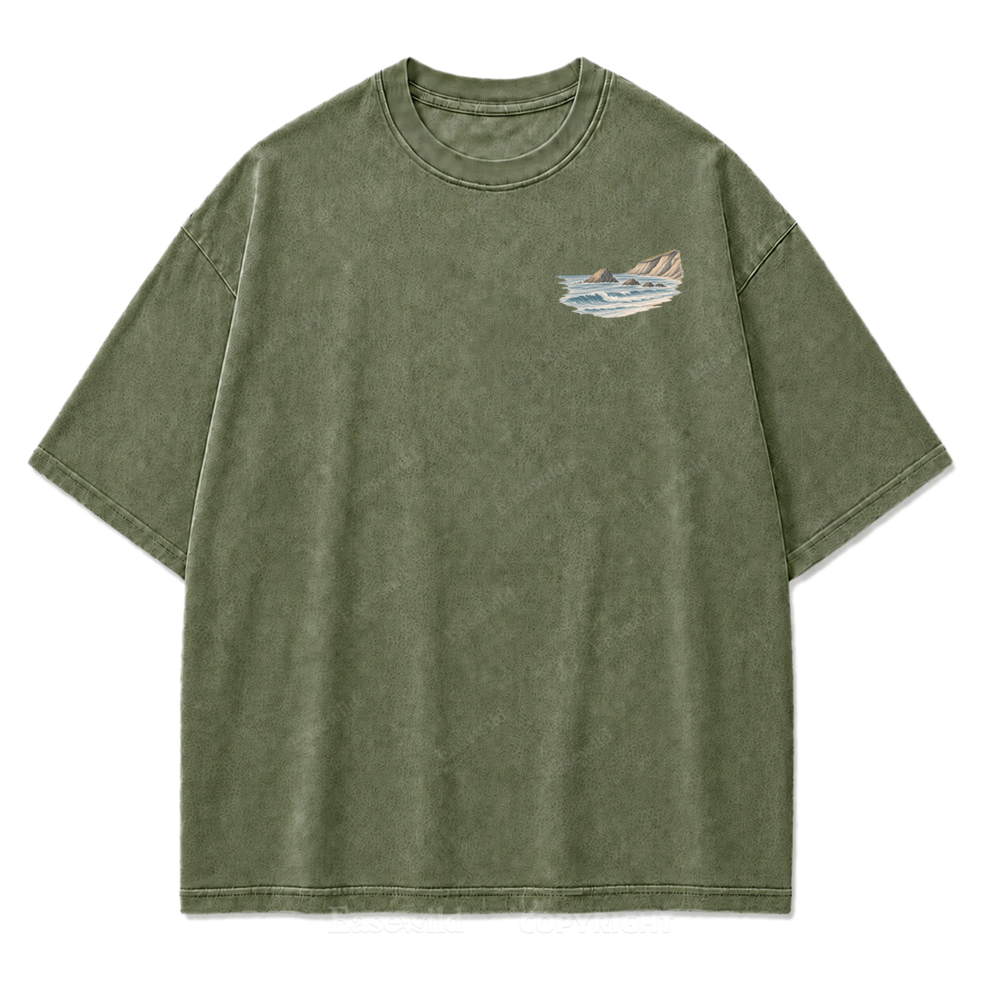 Let the Tide Reset Me Washed Print Tee
