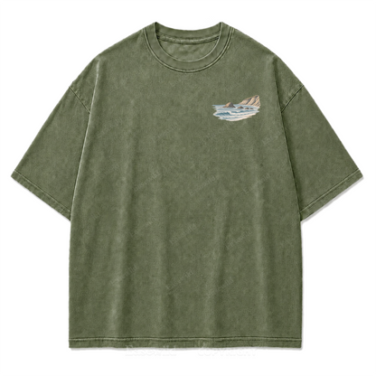 Let the Tide Reset Me Washed Print Tee