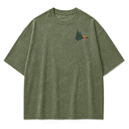 T-Shirt mit gewaschenem Aufdruck: Wo Seetage zu Erinnerungen werden