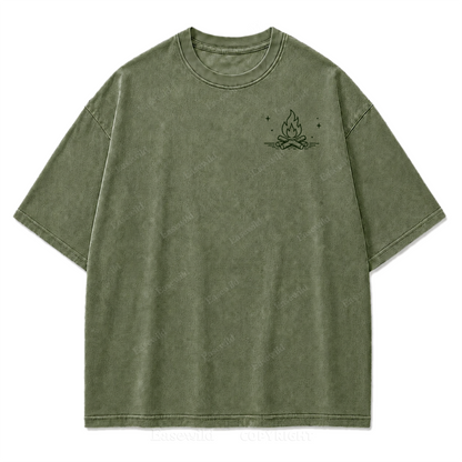 Find Me by the Fire Washed Print Tee