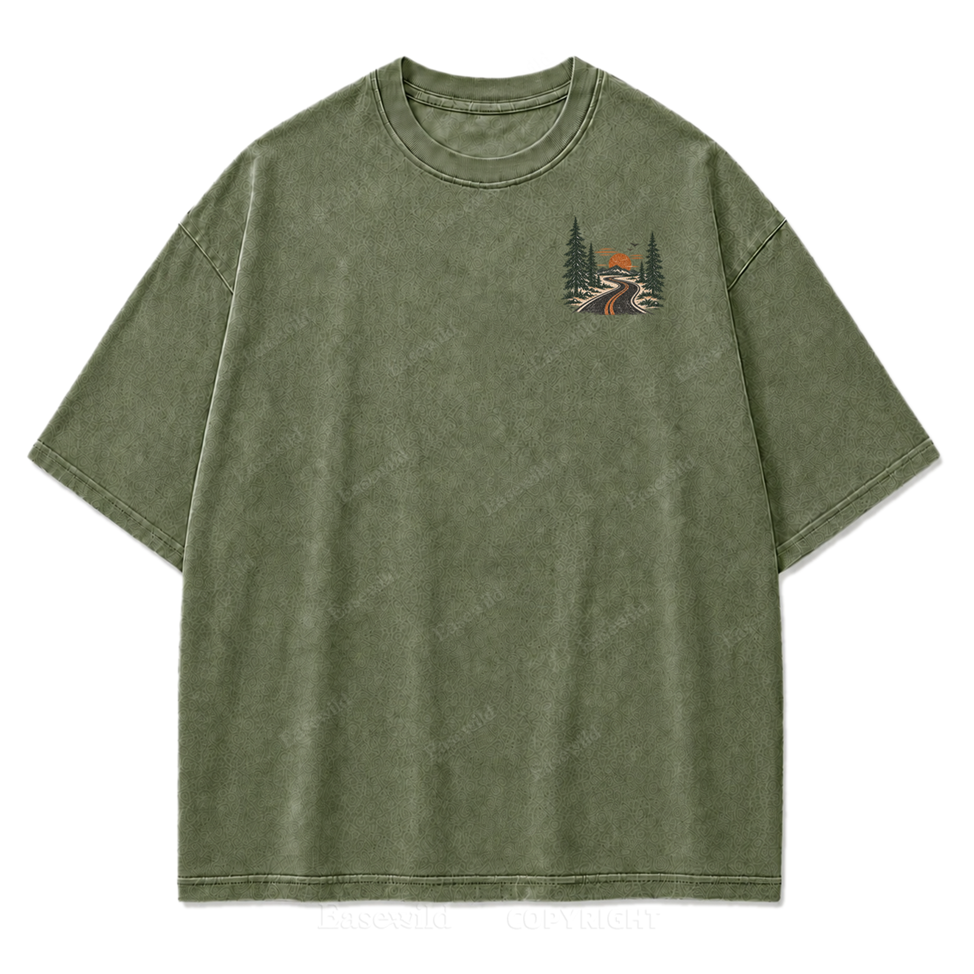 Chasing Quiet Places Washed Print Tee
