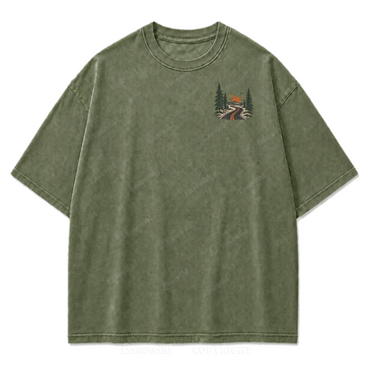 Chasing Quiet Places Washed Print Tee