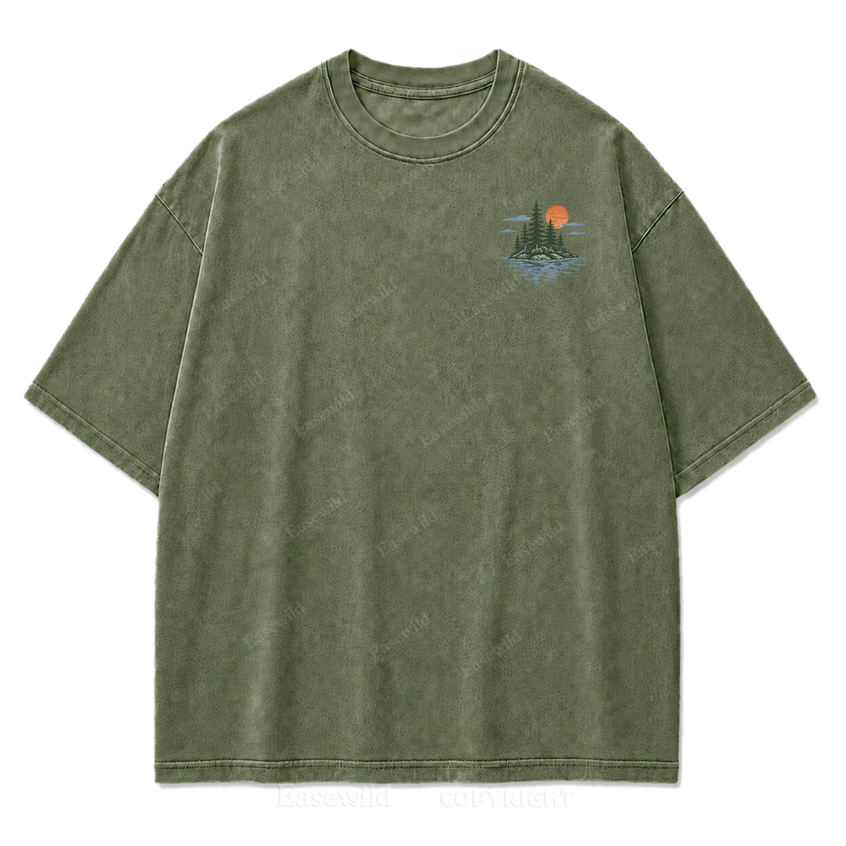 Where Slow Lake Days and Good Company Meet Washed Print Tee