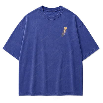 Vintage Celestial Jellyfish Space Print Tee