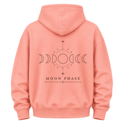Kapuzenpullover mit Mondphasengrafik