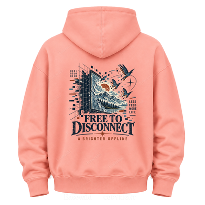 Pixel to Peaks  Graphic Hoodie