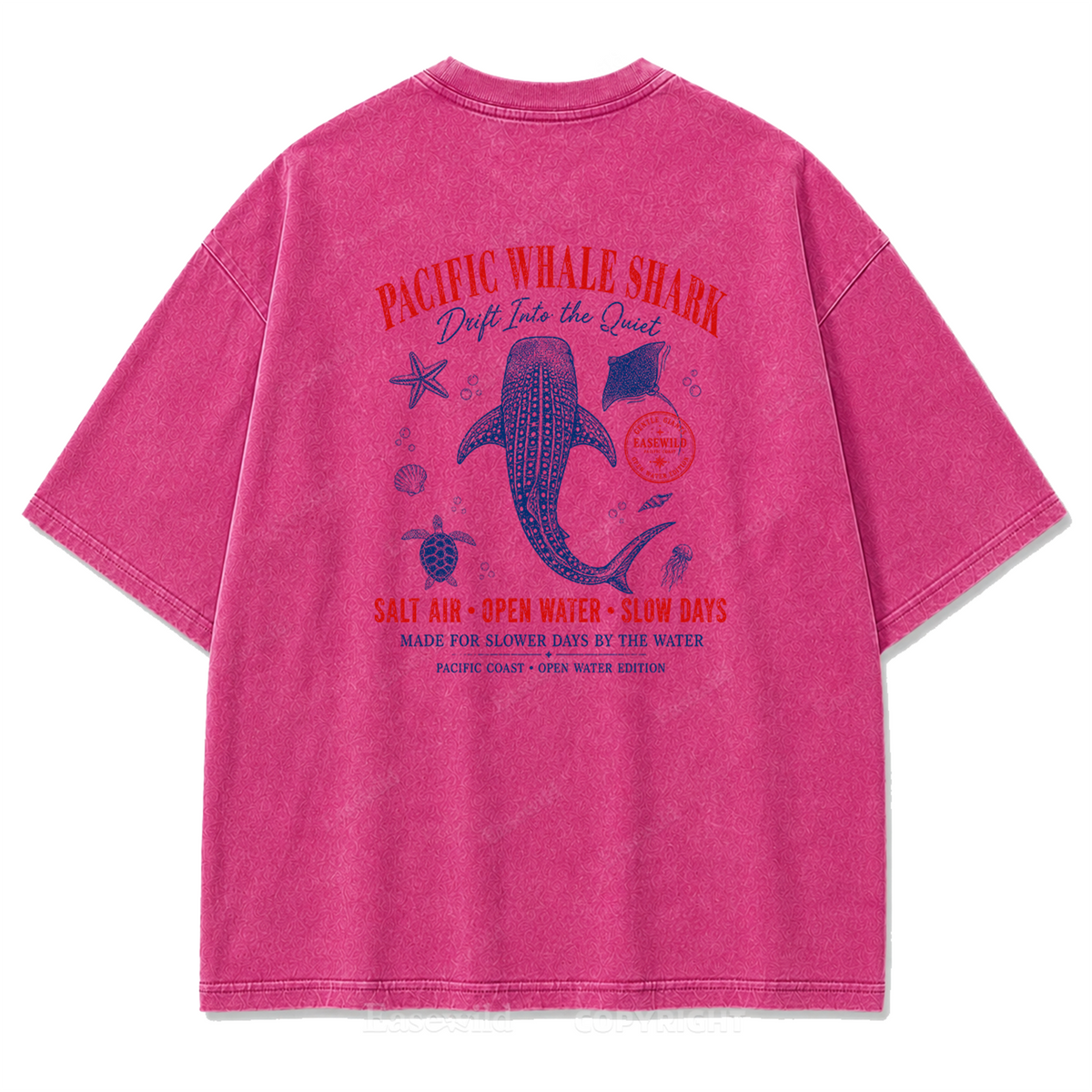 Pacific Whale Shark Washed Print Tee