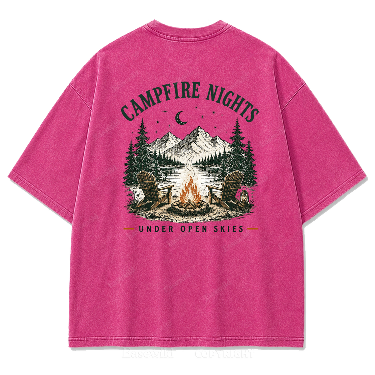Under Open Skies Campfire Nights Washed Print Tee