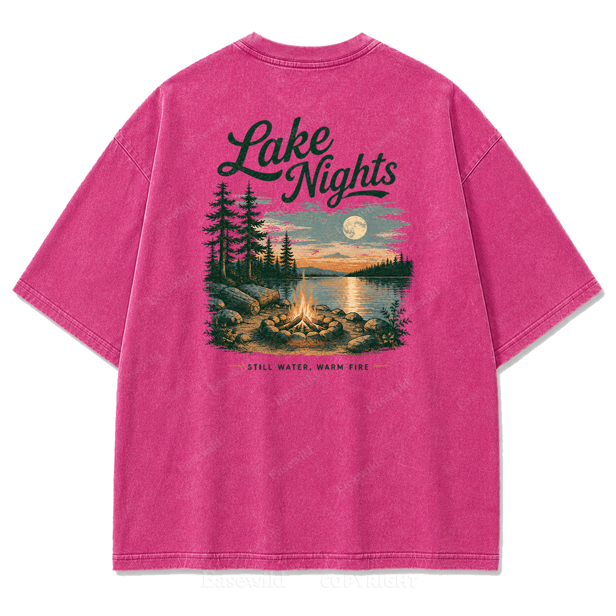 Lake Nights Washed Print Tee