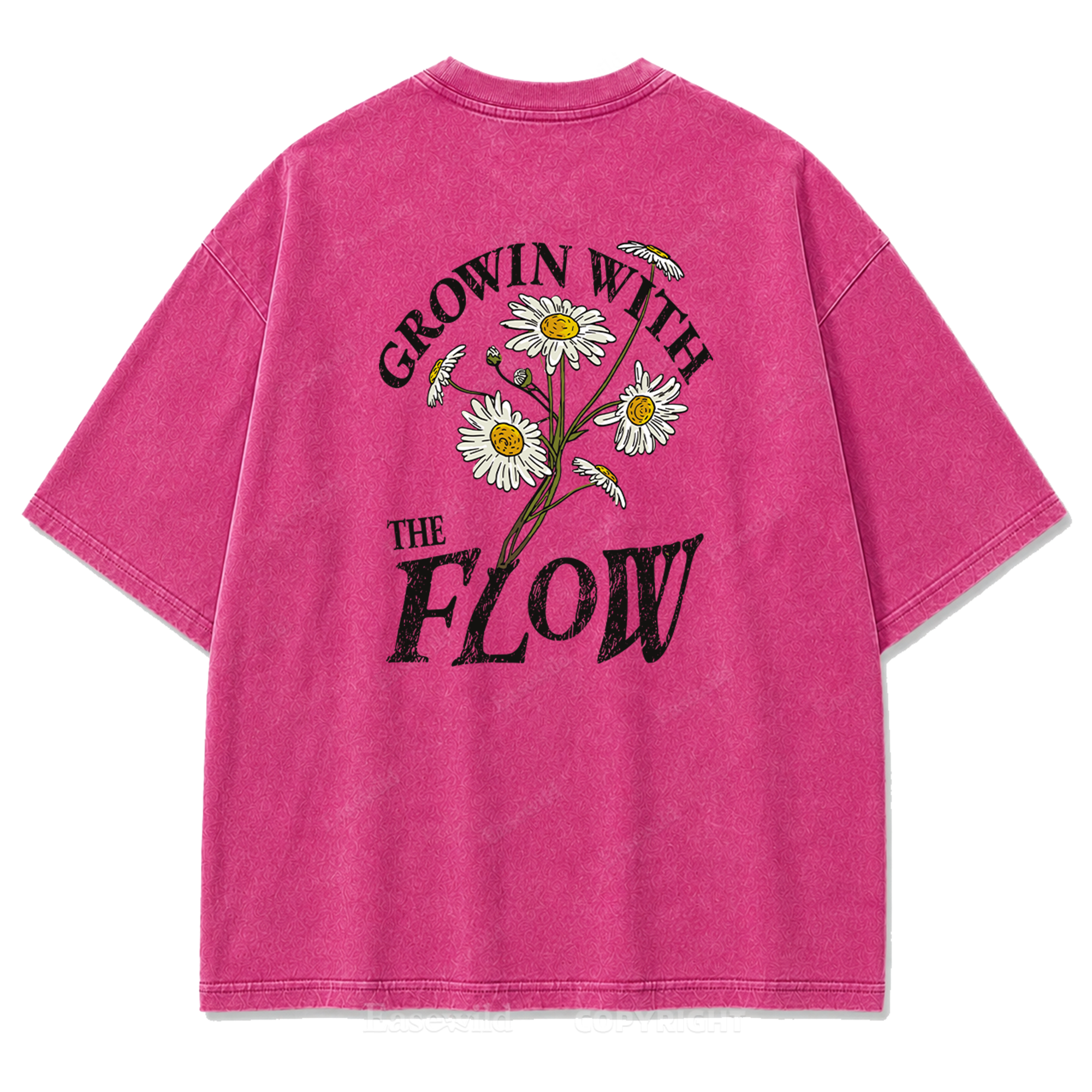 Grow With The Flow Daisy Washed Print Tee