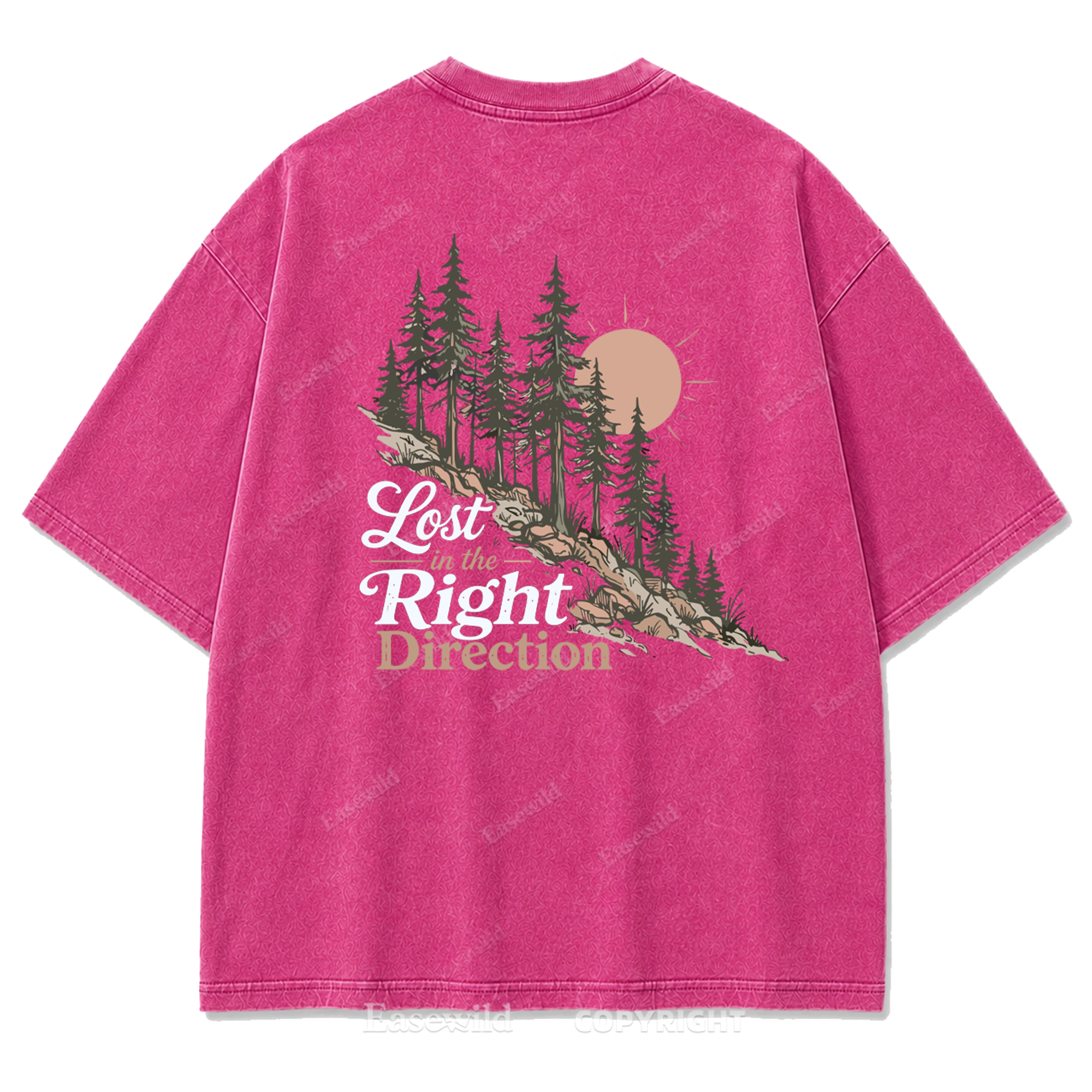 Lost in the Right Direction verwaschenes T-Shirt