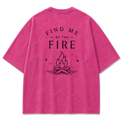 Find Me by the Fire Washed Print Tee