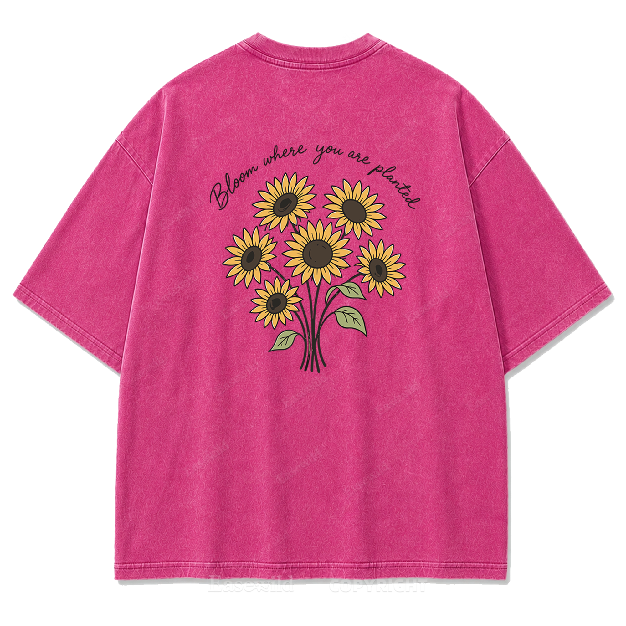 Bloom Where You Are Planted Washed Print Tee