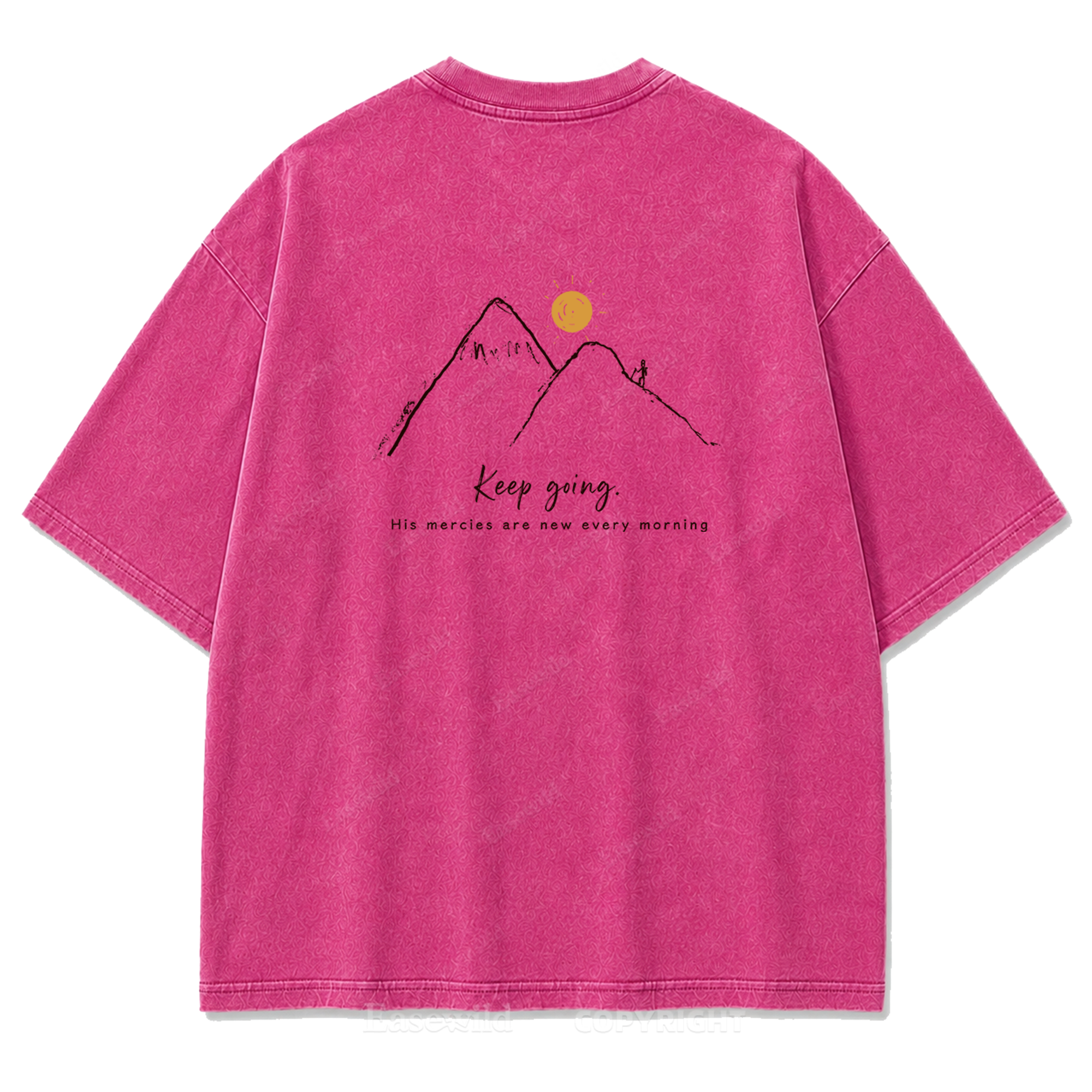 Keep Going Mountain Washed Print Tee