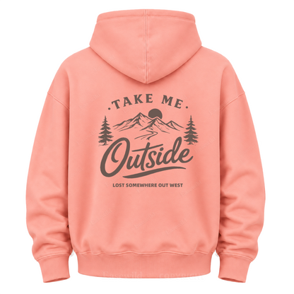 Take Me Outside Out West Grafik-Kapuzenpullover