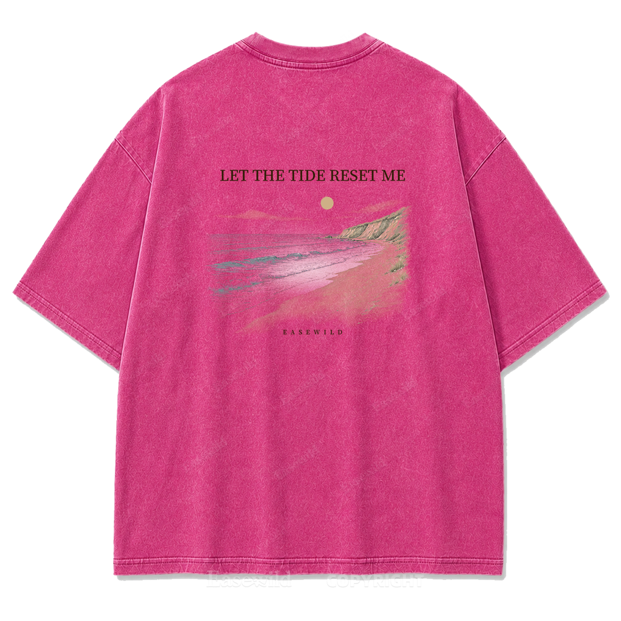 Let the Tide Reset Me Washed Print Tee