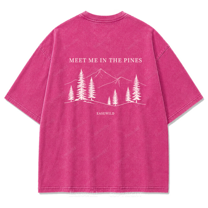 Meet Me in the Pines Washed Print Tee
