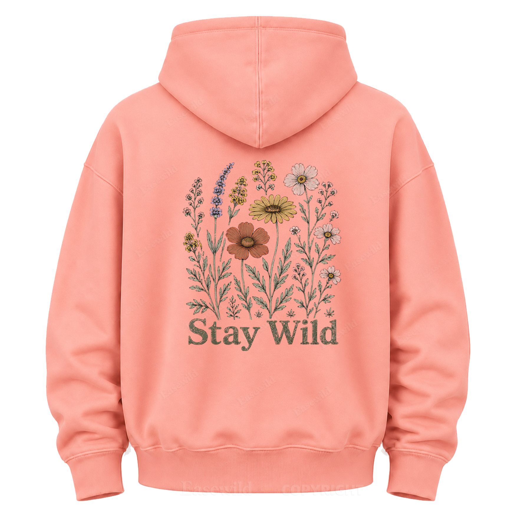 Stay Wild Wildflower Graphic Hoodie