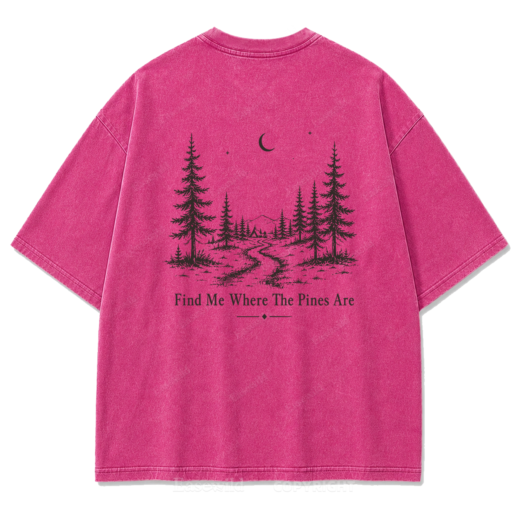 Pinebound Nights Washed Print Tee