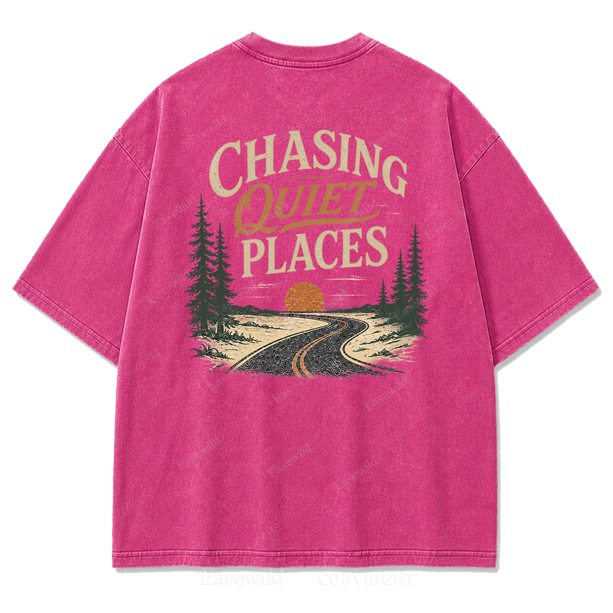 Chasing Quiet Places Washed Print Tee