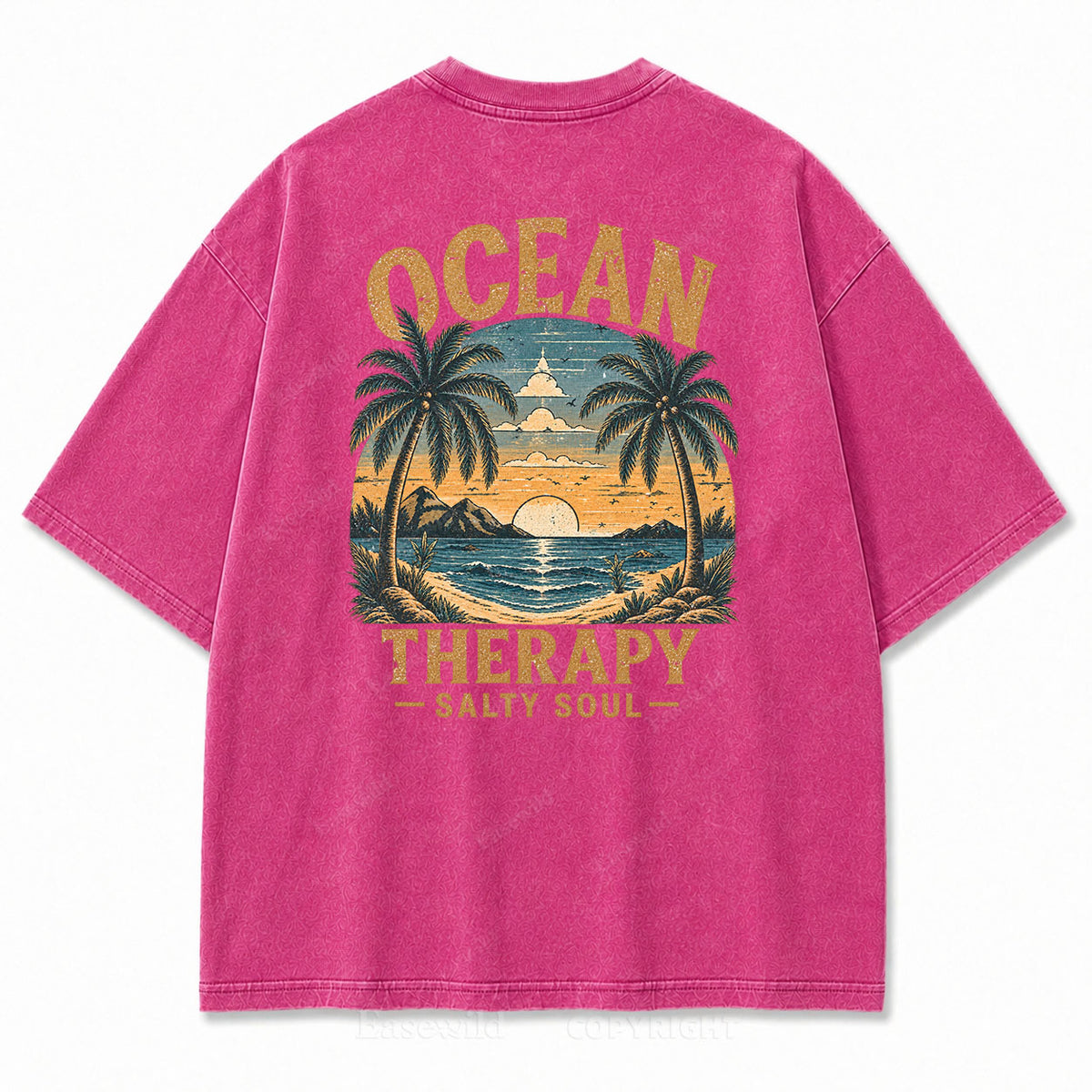 Ocean Therapy Salty Soul Washed Graphic Tee