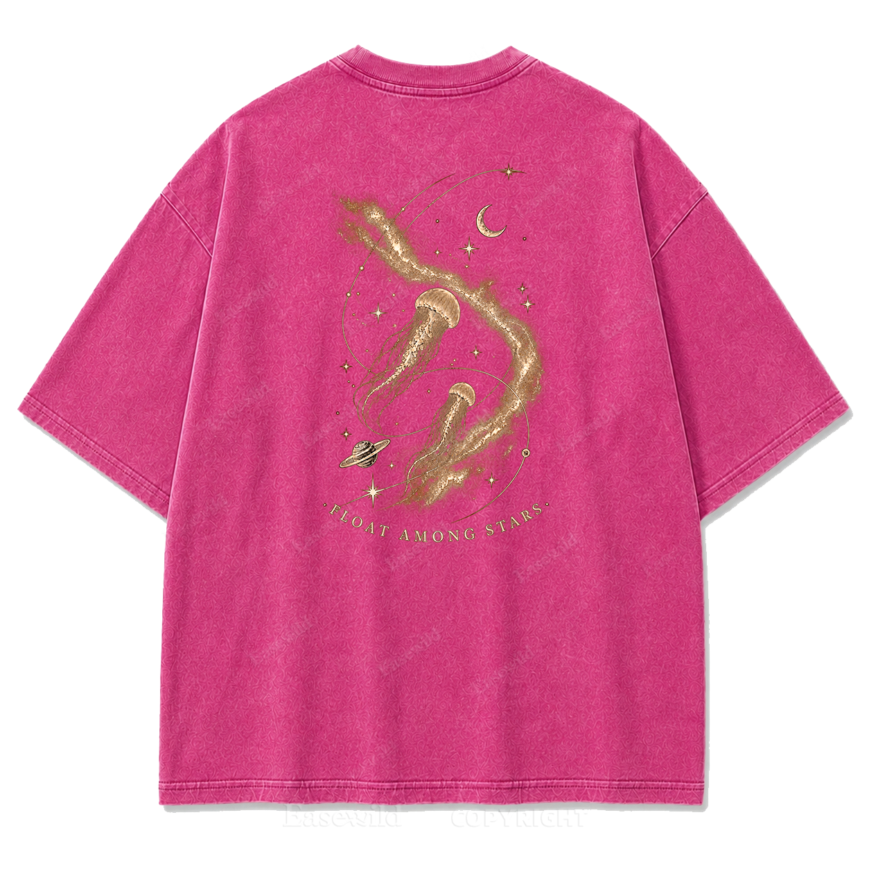 Vintage Celestial Jellyfish Space Print Tee