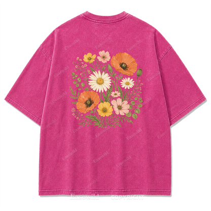 Wildflower Bouquet Washed Print Tee