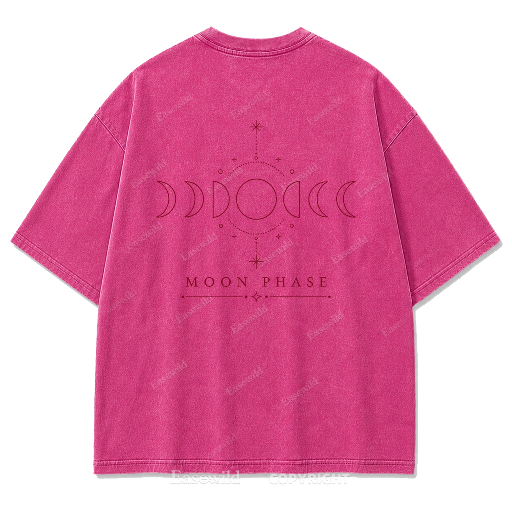 Moon Phase Minimal Washed Print Tee