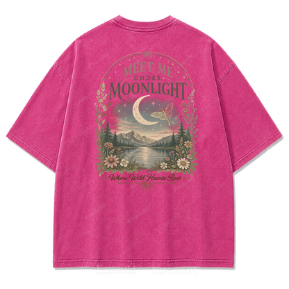 Lunar Lake Wildflower Washed Print Tee