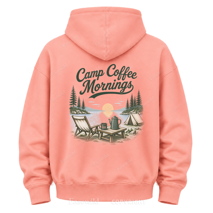 Camp Coffee Mornings Washed Graphic Hoodie