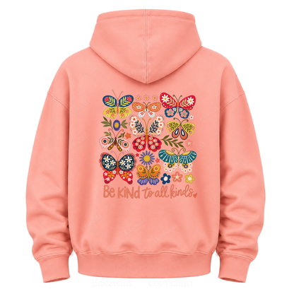 Be Kind to All Kinds Butterfly Graphic Hoodie