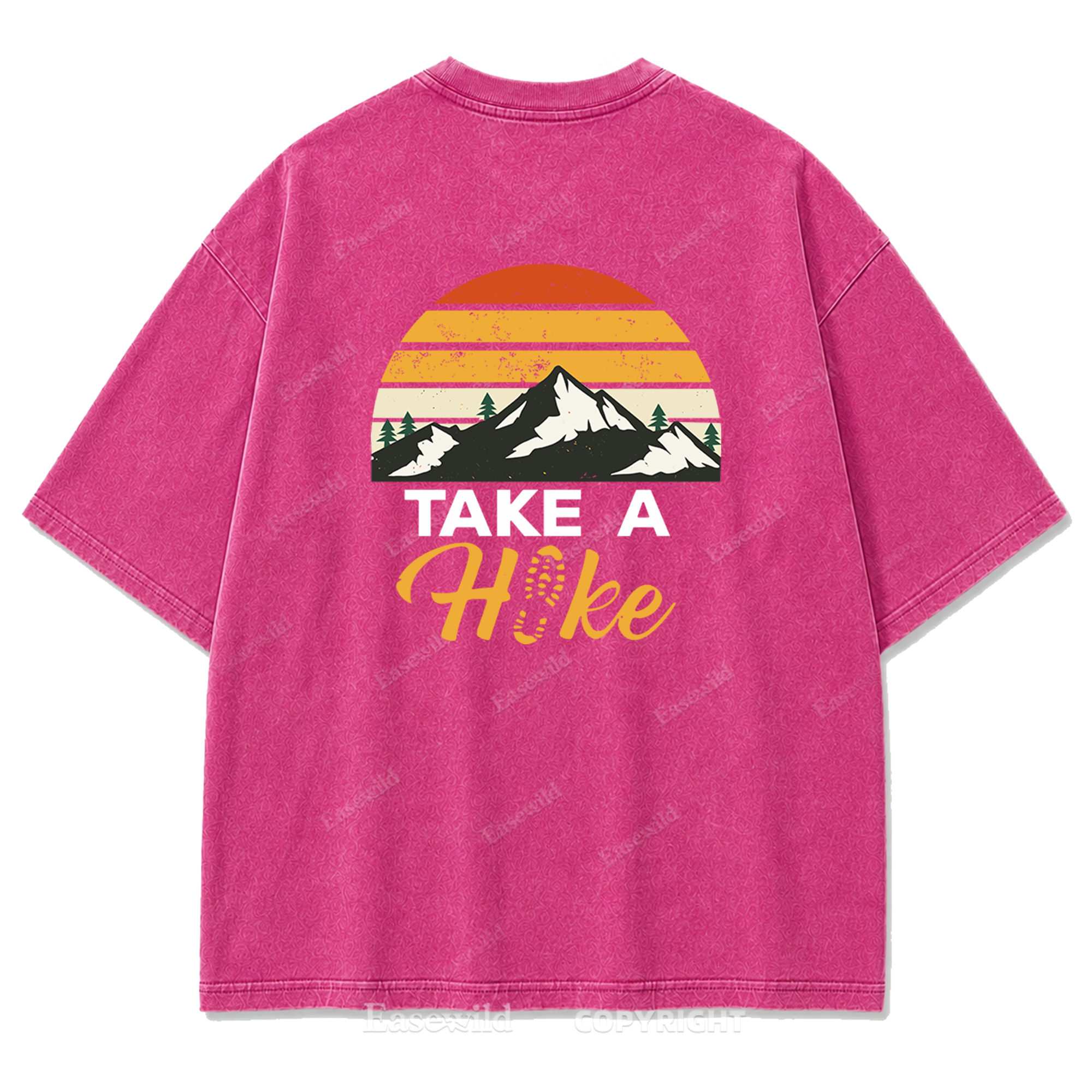 Trail Mood – Take A Hike Washed Print Tee