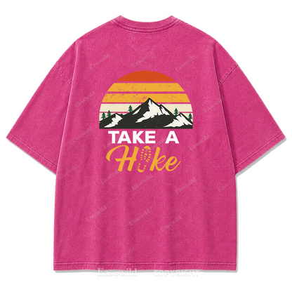 Trail Mood – Take A Hike Washed Print Tee