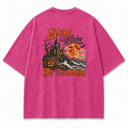 Stay Witchy  Halloween Washed Print Tee