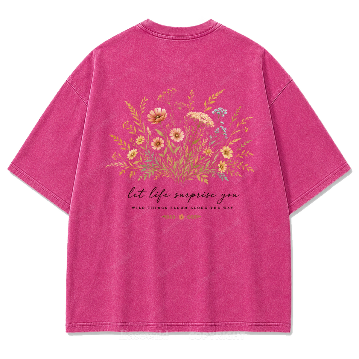 Let Life Surprise You Washed Print Tee